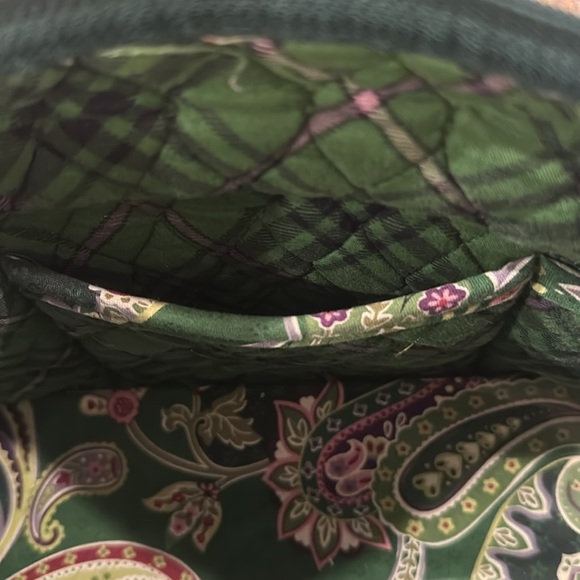 Vera Bradley Chelsea Green Paisley shoulder bag/tote - Picture 6 of 12